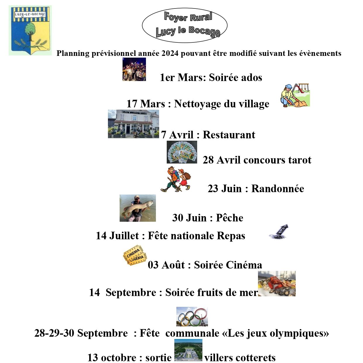 PROGRAMME 2024 - FOYER RURAL - LUCY LE BOCAGE